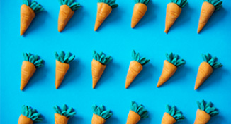 Imagem de Rows of carrots
